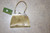 Vintage Oriental Sage Floral Silk Clasp Purse W/Pink Jewel Stones & Faux Pearls