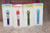 Simply Beading 4-Tube Red/Green Trypan & Sky-Blue Mini Glass Beads