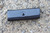 Vintage Faux Black Leather Mirrored Lipstick Case
