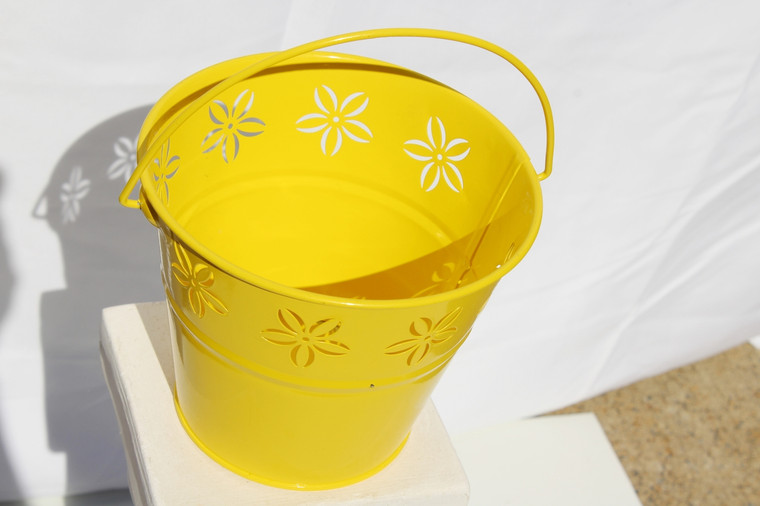 Little Yellow Metal Bucket