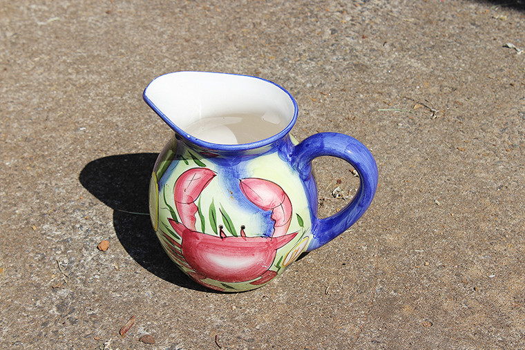 Vintage Ceramic Seafood (Crab) Design Jug/Vase