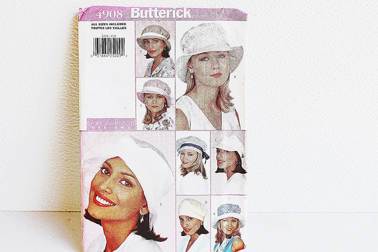 Vintage Butterick Francine Brown Designs- Hats #4908