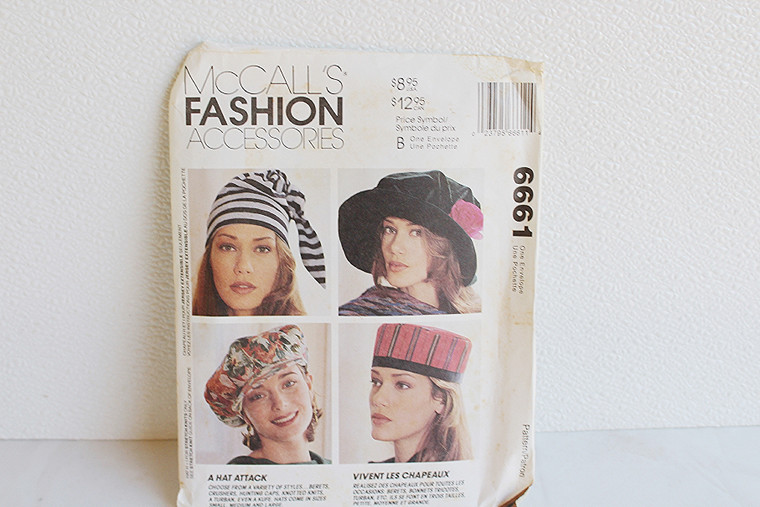 Vintage McCall's Fashion Accessories Hat Patterns #6661