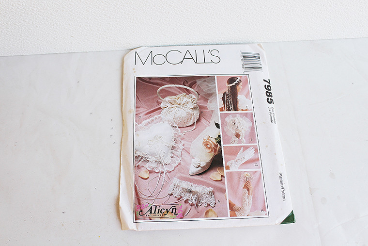 Vintage McCall's Alicyn Exclusives Bridal Accessories Pattern #7985