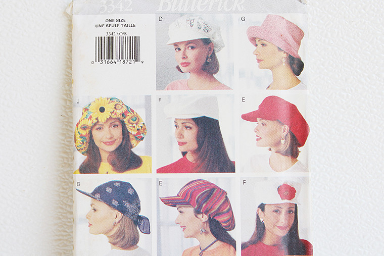 Vintage Butterick Hat Patterns #3342