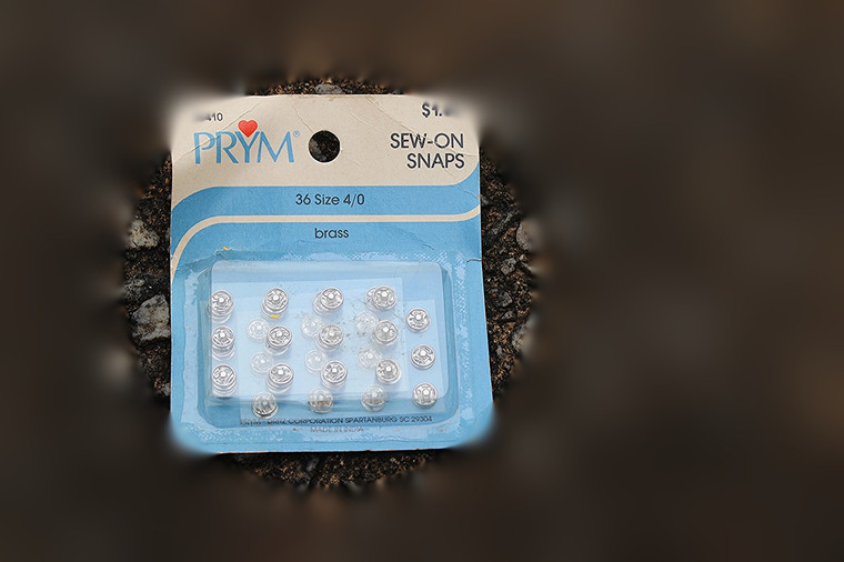 Prym Classics Sew-On Brass Snaps 36 Size 4/0