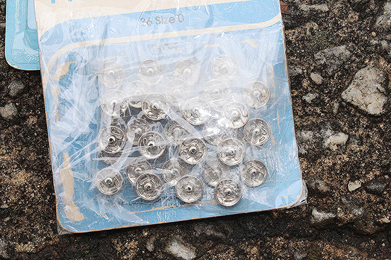 Prym Classics Sew-On Brass Snaps 36 Size 0