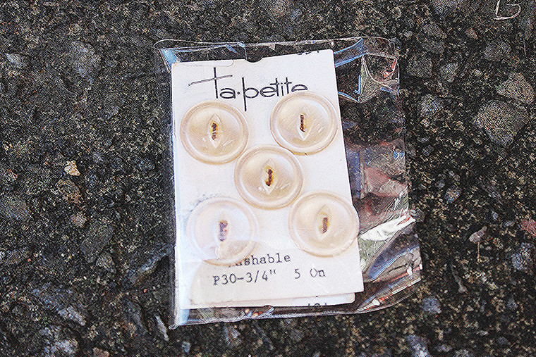 Vintage La Petite Translucent Buttons P30-3/4"