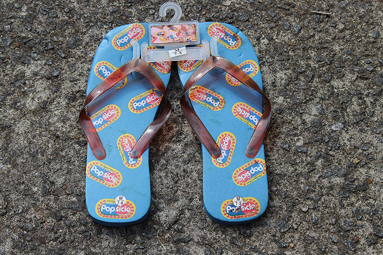 Vintage Popsicle Original Blue Sole Size 7-8 Flip Flop
