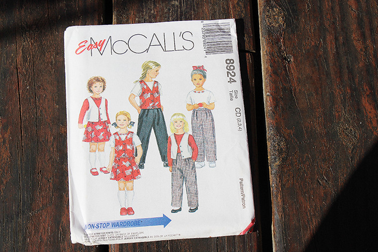 McCall's Easy Girls Pattern #8924