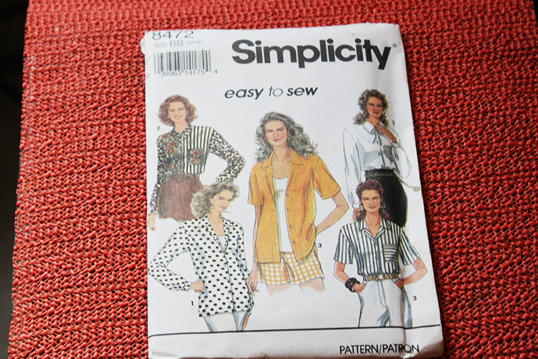 Simplicity Easy to Sew Pattern #8472 Sizes LG-XL