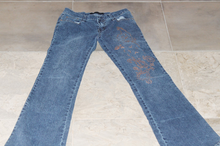 Vintage Jeans D Gold Design Denim Jeans