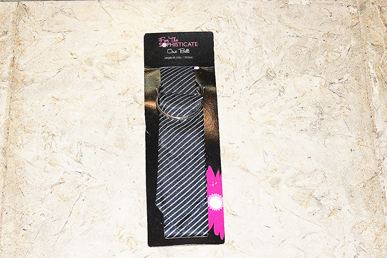 Vintage For The Sophisticate One Belt Pinstriped