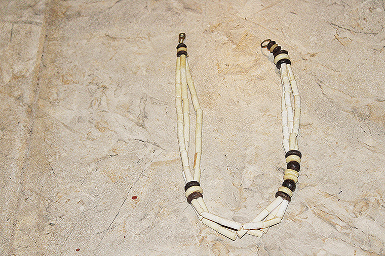 Vintage Reed Beads Tribal Necklace