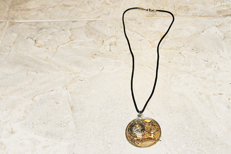 Vintage Excellence Medal Metal Necklace