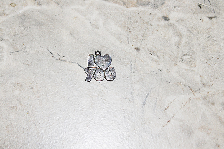 Vintage I Love You Sterling Silver (925 Marked) Pendant