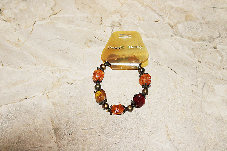 Vintage Earth Tones Stretch Bracelet