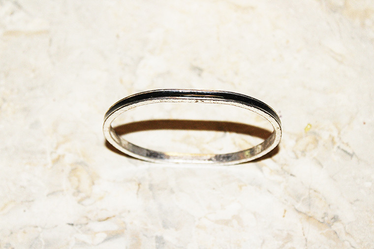 Vintage Black & Silver Metal Bracelet