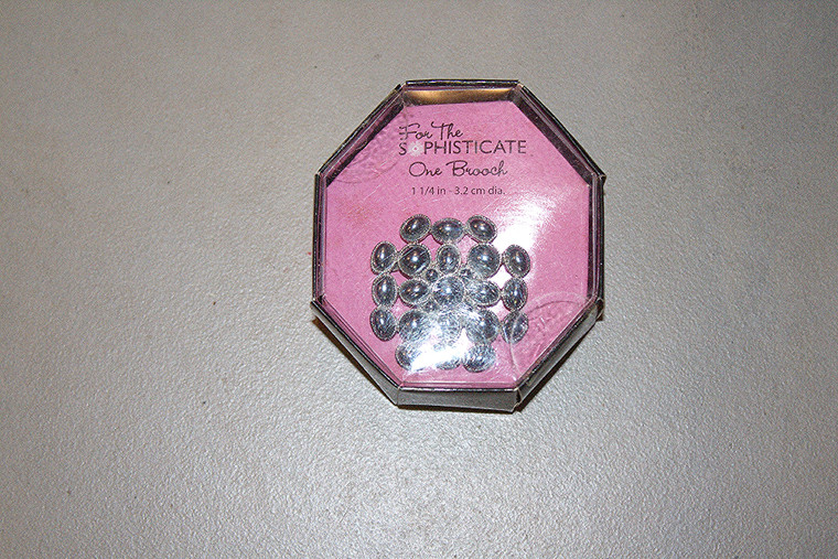 Vintage For The Sophisticate Silver Gray Brooch