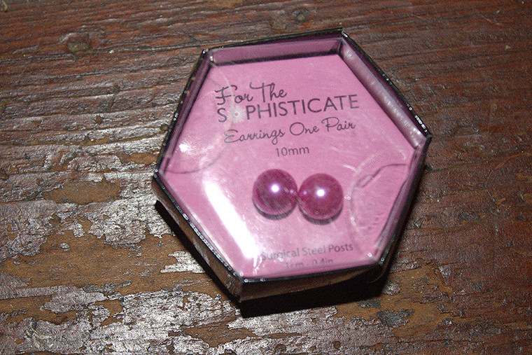 Vintage For The Sophisticate Faux Pink Pearl Pierce Earrings