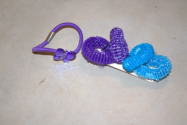 Vintage 5-Pc. Passion/Glitter/Butterfly Pony Holders