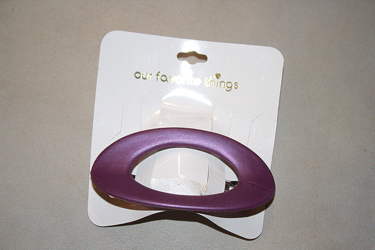 Vintage Our Favorite Things Violet Glitter Clip Barrette