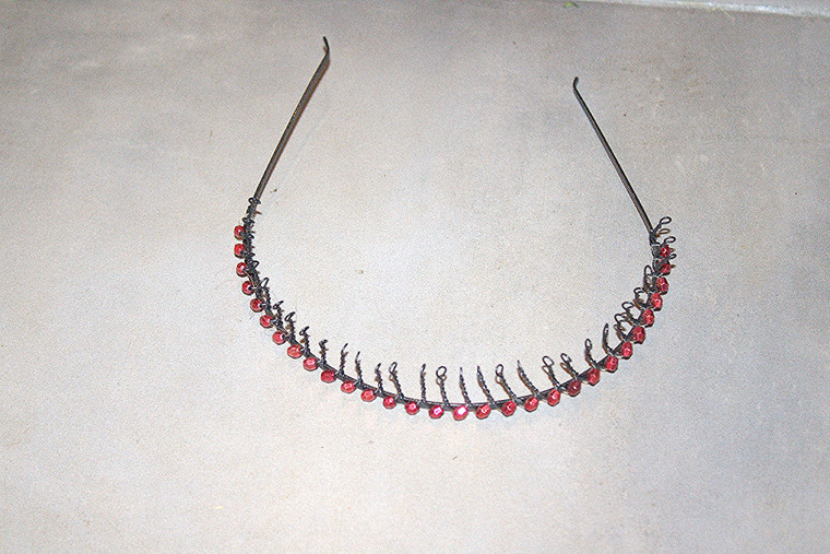 Vintage 3-Pc. Faux Stones Metal Comb Headbands