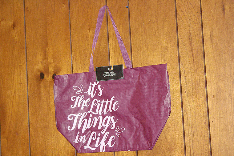 Vintage It's The Little Things In Life Large Tote Bag