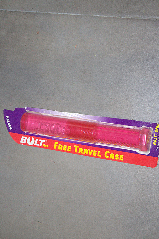 Vintage Bolt Max Travel Toothbrush Case Red