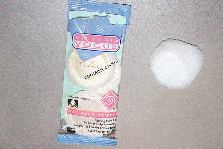 Vintage Victoria Vogue 3-Pc. Corn Silk 100% Cotton Finishing Touch Facial Puffs