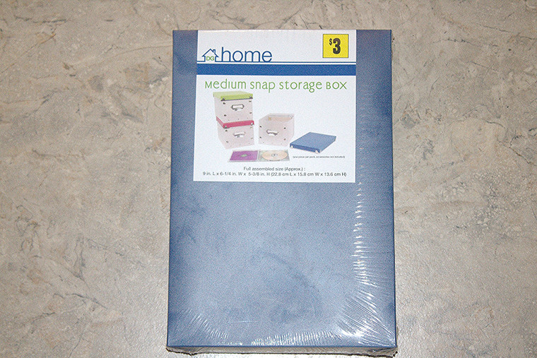 Post Vintage DG Home Blue Small Snap Storage Box