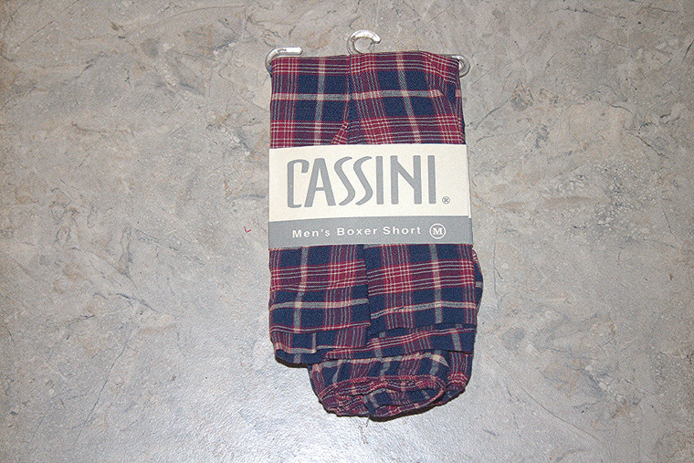 Vintage Oleg Cassini RED & BLUE Plaid Men's Boxers