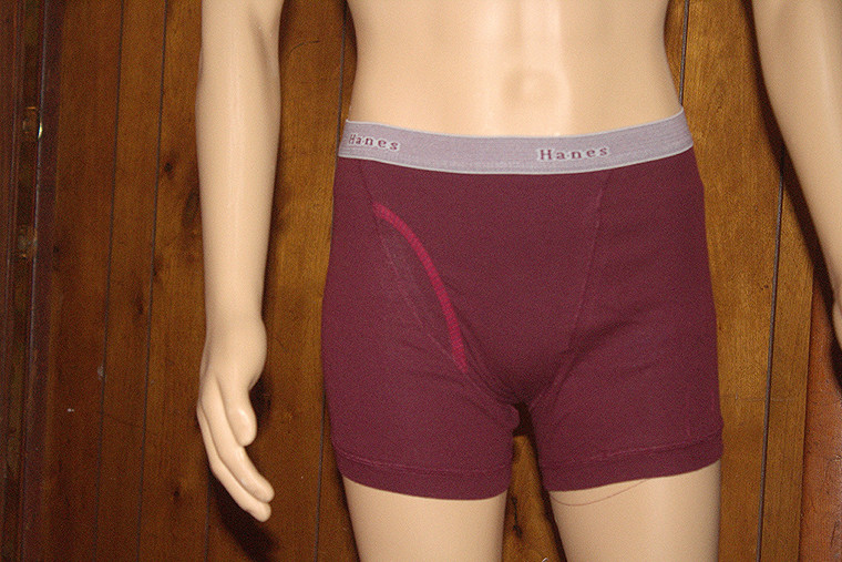 Vintage Hanes 100% Cotton Jersey/Stretchy Men's Boxer Underwear Maroon