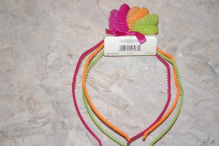 9-Pc. Scunci Assorted Colors Hairband & Sparkle Twist Hair Holders
