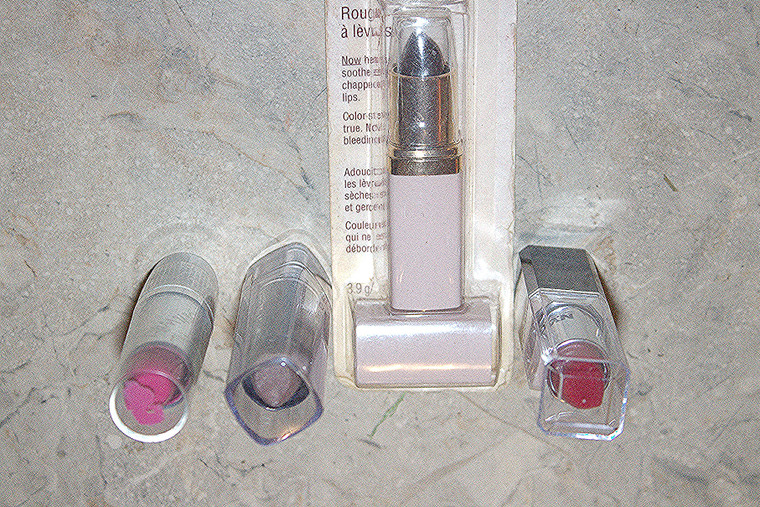 4-Pc Shades of You/Maybelline/Love My Lips/Wet & Wild/NYC/Air Kiss Lipsticks