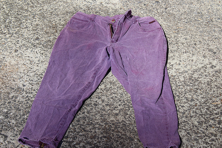 Vintage Gitano Sportswear 16 Short Lavender Cotton/Spandex Denim Jeans