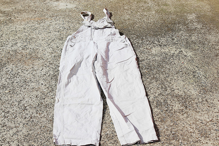 Vintage No Boundaries Beige Dungarees Unisex Overalls