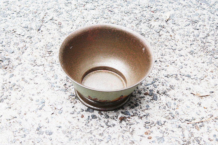 Vintage Oriental Hand-Painted Art Scene Bowl