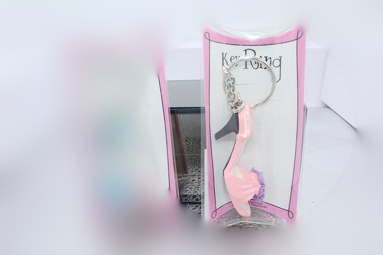 Vintage Pink Sandal Key Chain