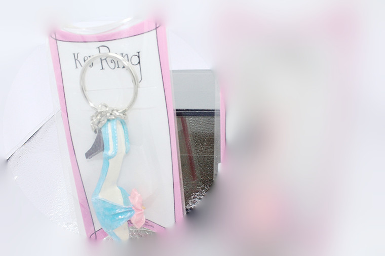 Vintage Blue Sandal Key Chain