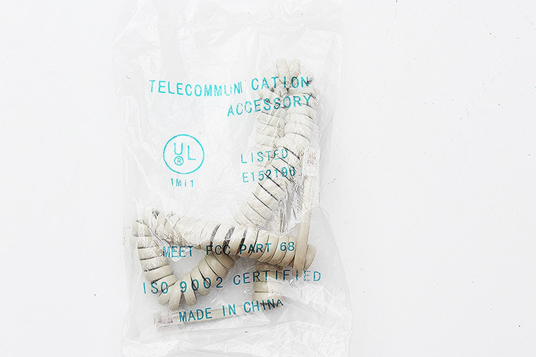 18" Coiled Telecom Accessory Phone Coil