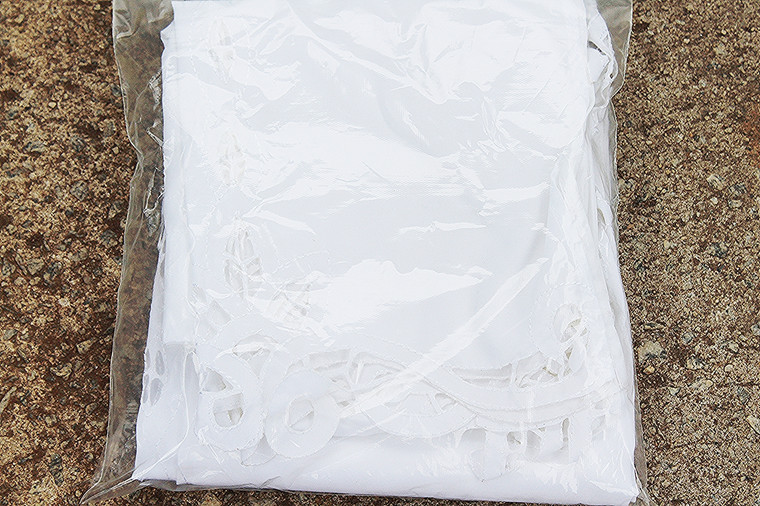 Mainstays Lace Trim Poly/Cotton Window Cover