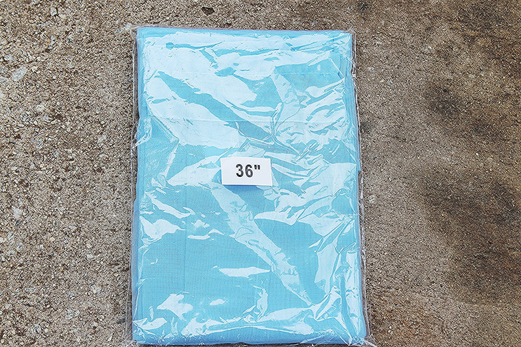 2 Panels Sheer Fabric Sky Blue Window Cover (Actual Measurements: 45" L x 52" W)