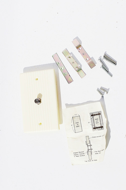 Coaxial Wall Plate with Hardware (Face)