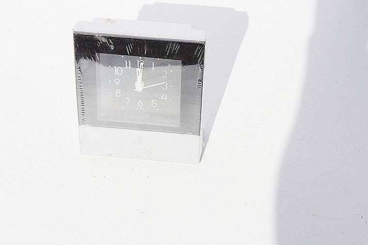 Alarm Clock- Black & Silver