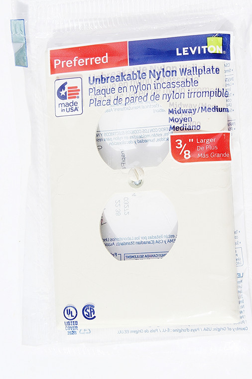 Leviton Preferred Duplex Outlet Wall Plate