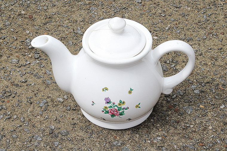 Vintage Ceramic Teapot W/ Delicate Floral Design