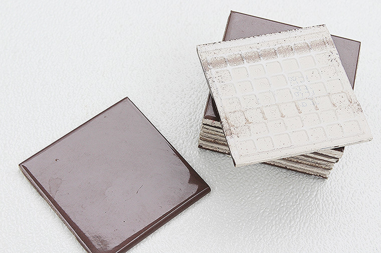 Vintage Mocha Ceramic Wall Tile- 11 Pieces