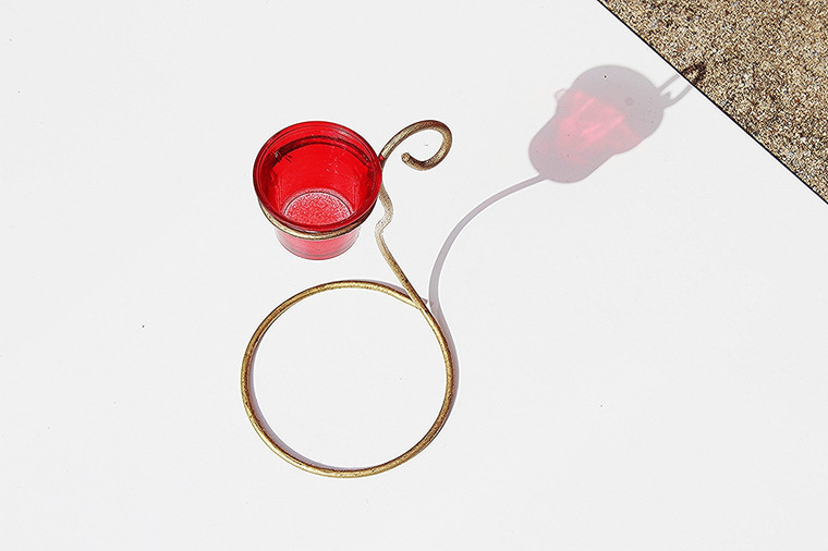 Aladdin Style Metal Candle Holder & Container