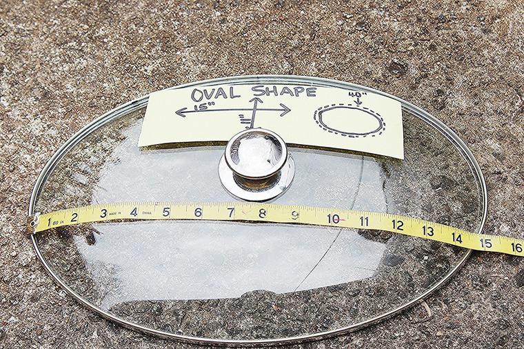 Replacement Oval Glass Lid